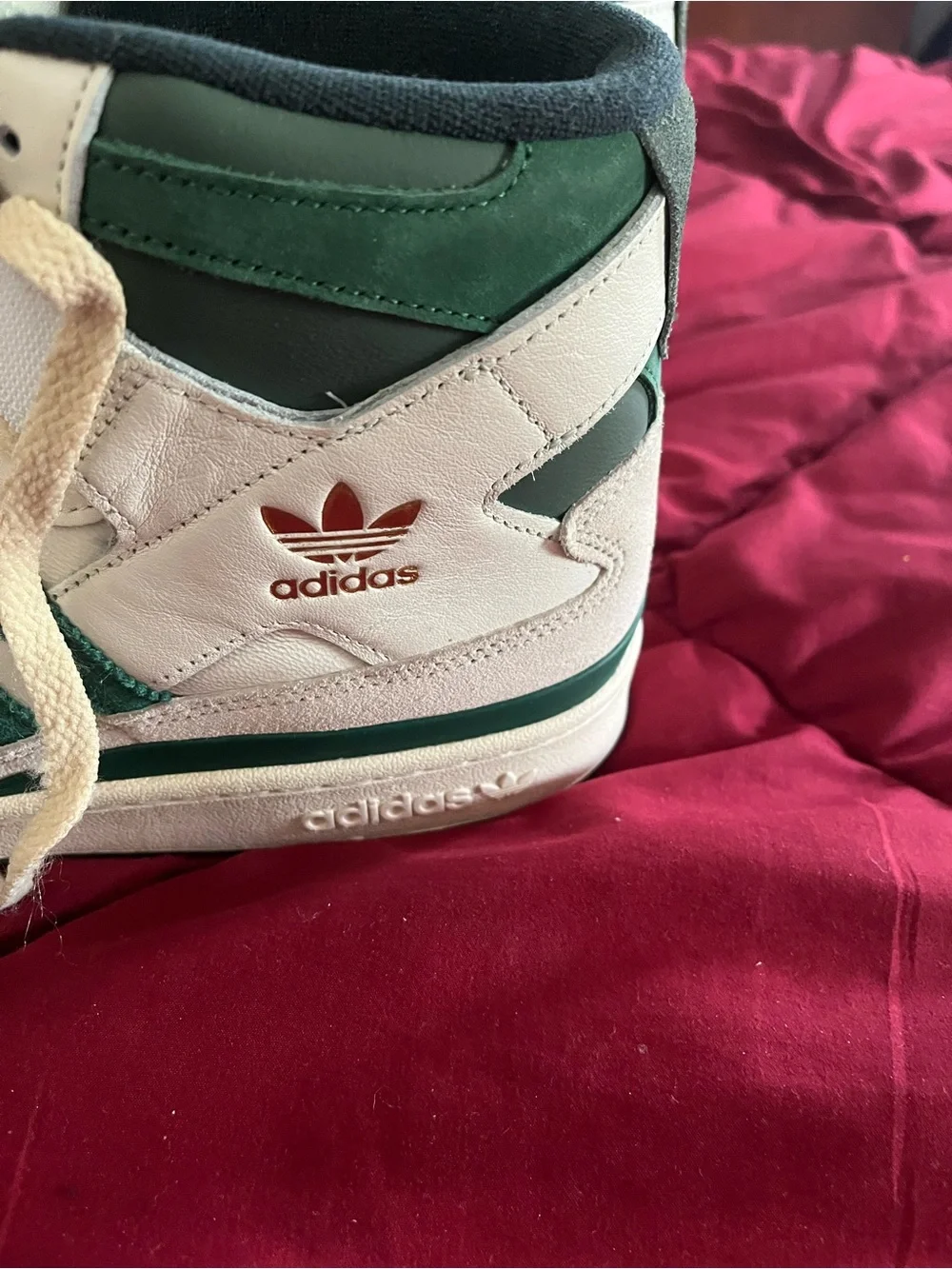 Adidas Forum 84 High Team Dark Green GW2203, Men’s Size 10, worn twice
